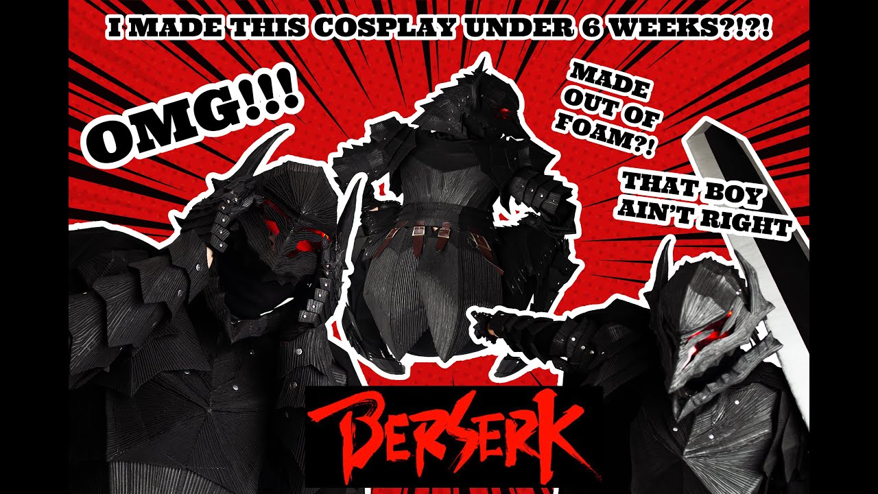 Guts Berserker Armor ASMR Cosplay Build! [8K]