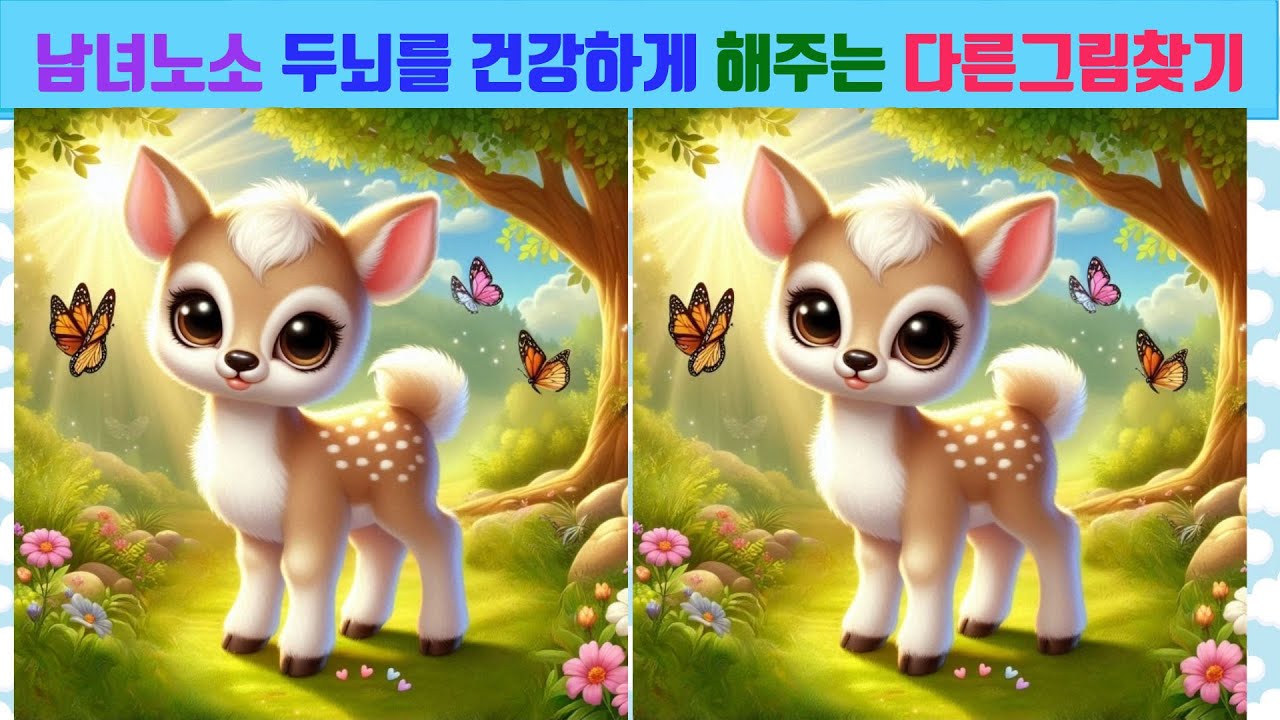 틀린그림찾기 건강한 두뇌운동/ 3곳찾기 / Find the difference
