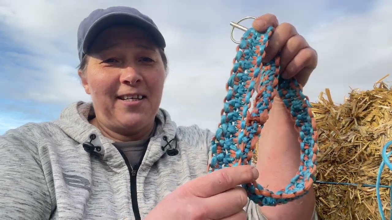 Recycling baling twine into a strong belt