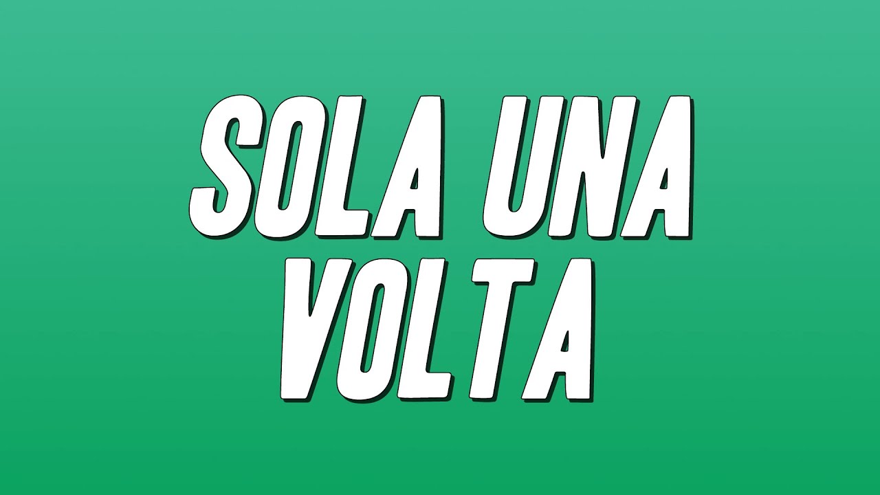 Alex Britti - Sola Una Volta (Testo)