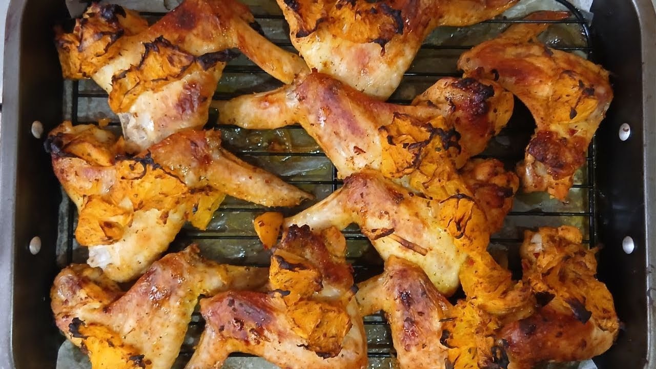 Куринные крылья с апельсином