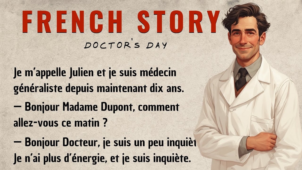 Learn French with a Story | The Doctor’s Day (Shadowing Technique B1–B2)