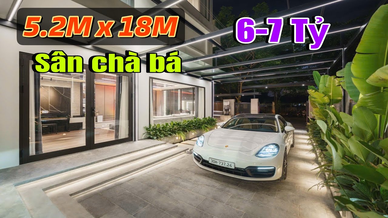 Chao Ôi Nhà To Khiếp 5.2M x 18M Sân To Đùng ngay Cụm Trường An Phú Đông 6-7 Tỷ 