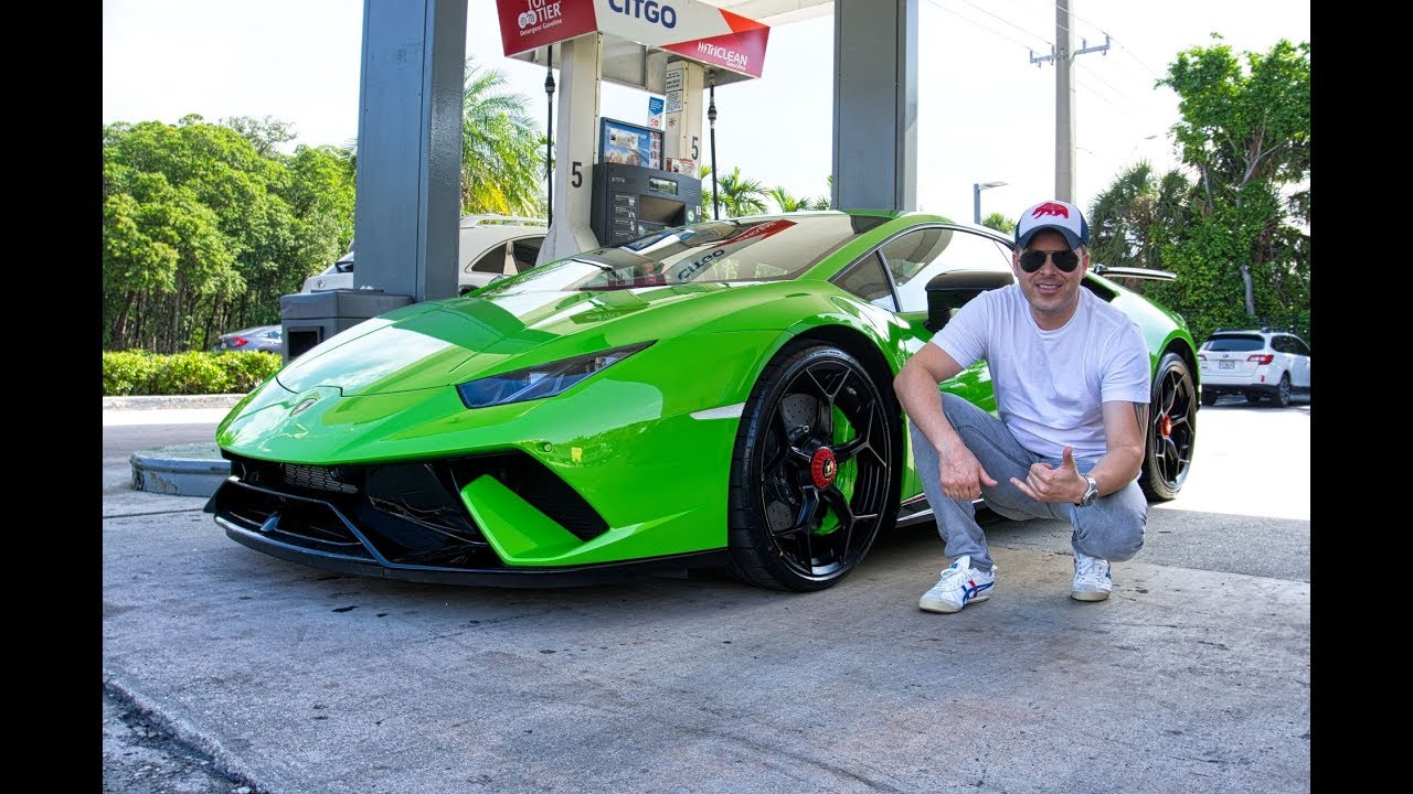 Lamborghini Huracan Performante Delivery First drive on DREAM SUPERCAR from Lamborghini Miami