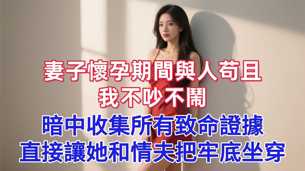 妻子懷孕期間與人苟且，我不吵不鬧，暗中收集所有致命證據，直接讓她和情夫把牢底坐穿