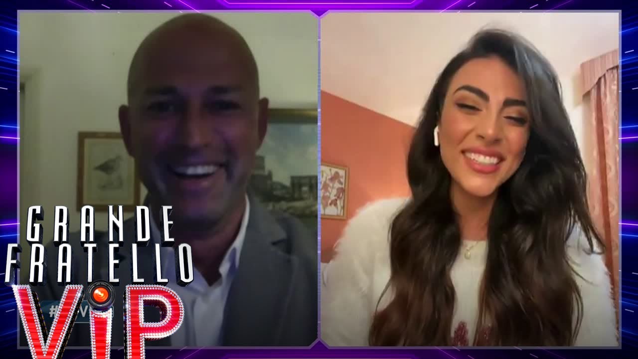 Grande Fratello Vip - Il saluto di Stefano Bettarini e Giulia Salemi