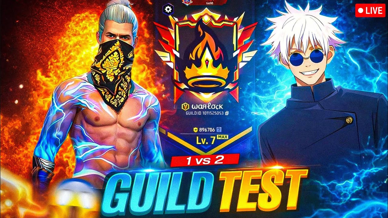 FREE FIRE LIVE GIVEAWAY CUSTOM ROOMS FF LIVE GIVEAWAY & GUILD TEST FREE FIRE LIVE GUILD TESTING