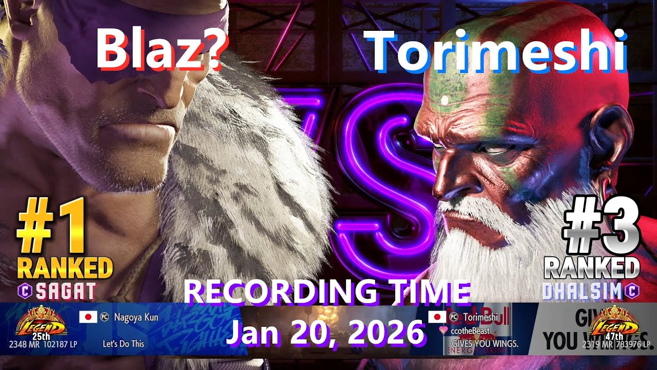 SF6⚡Blaz? (#1 Ranked Guile) vs Torimeshi (#3 Ranked Dhalsim)⚡High Level Gameplay