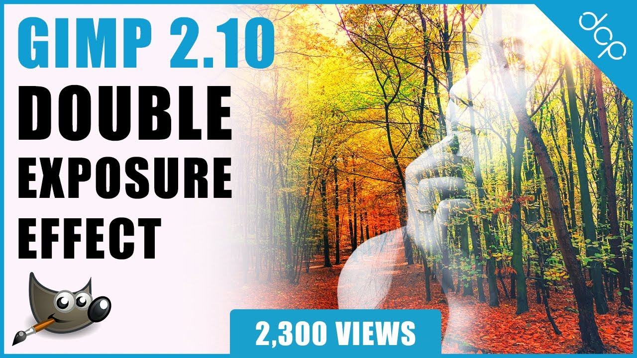 GIMP 2.10  Double Exposure Tutorial - [ Gimp Layer Mask Tutorial ]