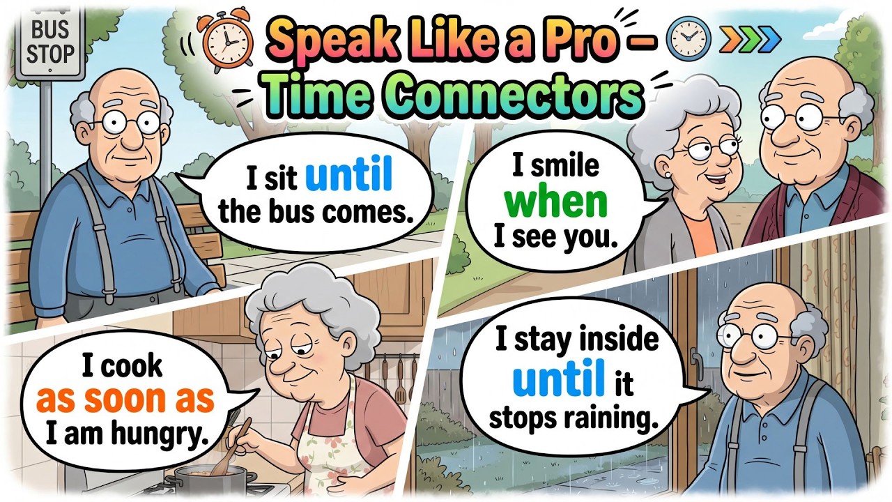 Speak Fluent English 🗣️ Easy Practice with While, Until, As Soon As