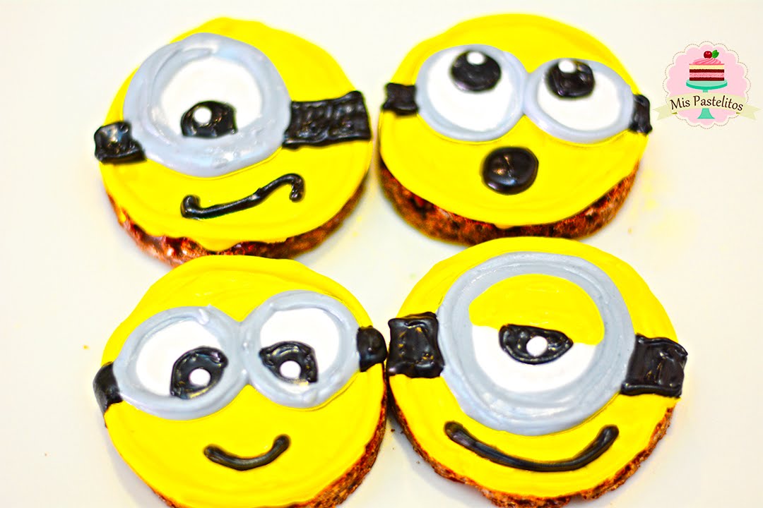 GALLETAS SIN HORNO | SOLO 3 INGREDIENTES | MINIONS | MIS PASTELITOS KIDS