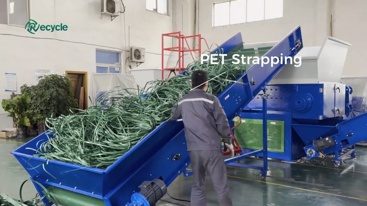 Scrap PET Strap Shredder | Packing Straps Crushing Machine