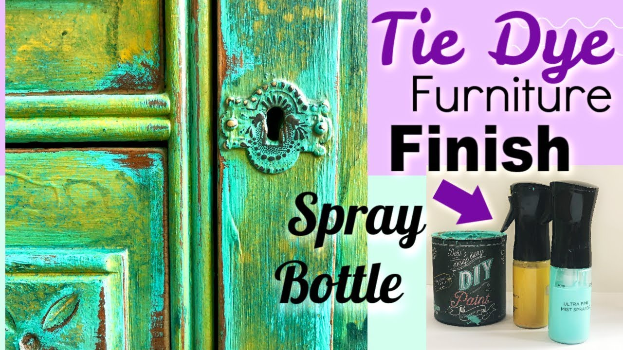 Thrifted & Up cycled Furniture Blending DIY Paint like Tie -Dye with water & dating a Dead Head
