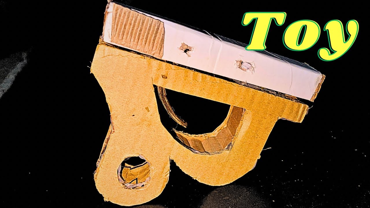 How to make cardboard gun / How to make toy gun made by cardboard