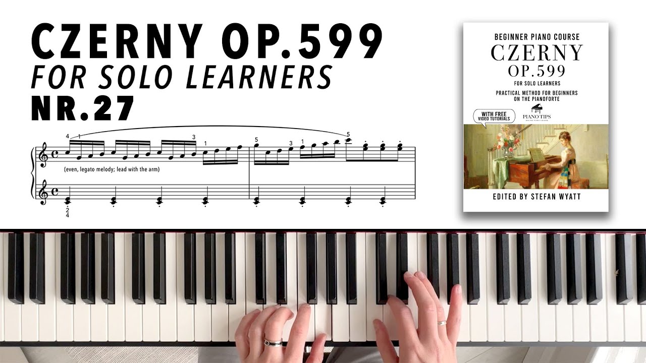 Czerny op.599 nr.27 Piano Tutorial | Practical Method for Beginners