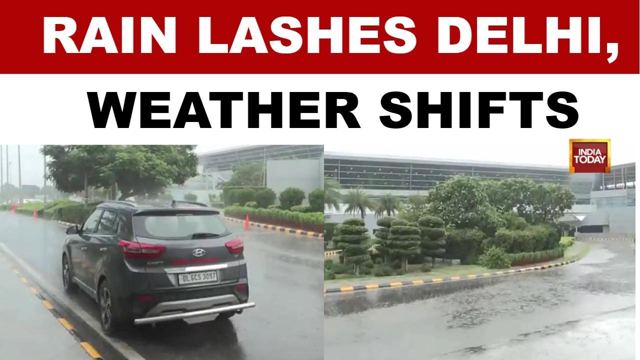 Delhi Weather Update: Sudden Rain Lashes Parts Of National Capital, Brings Relief From Heat | Watch