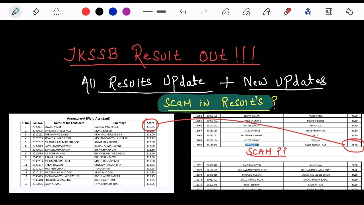 JKSSB New Result Out | Scam? JKSSB All Results & Junior Assistant Update!!