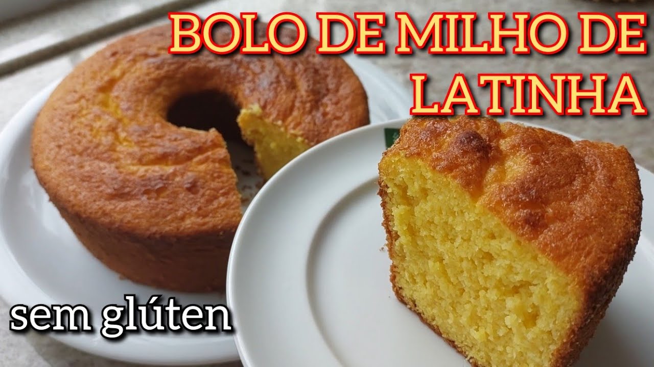 BOLO DE MILHO DE LATINHA COM FUBÁ | SEM GÚTEN | SEM AÇÚCAR | SABOR LEVE