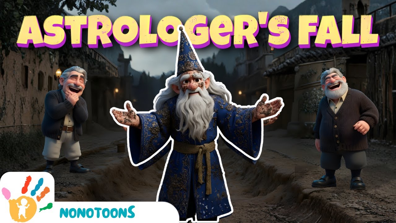 🔮 The Astrologer’s Fall | Magical Moral Story for Kids | Nonotoons Fairy Tales 💫