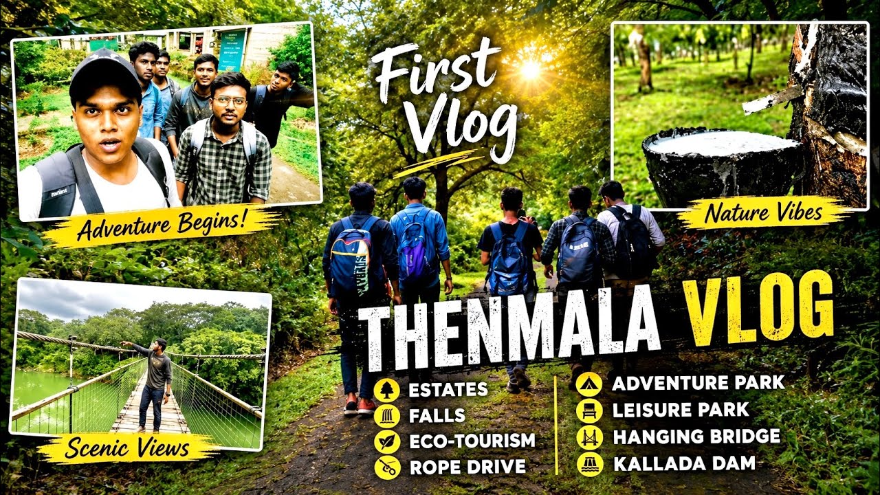 Thenmala Vlog | Eco-Tourism | Kerala | First Vlog | T.T |