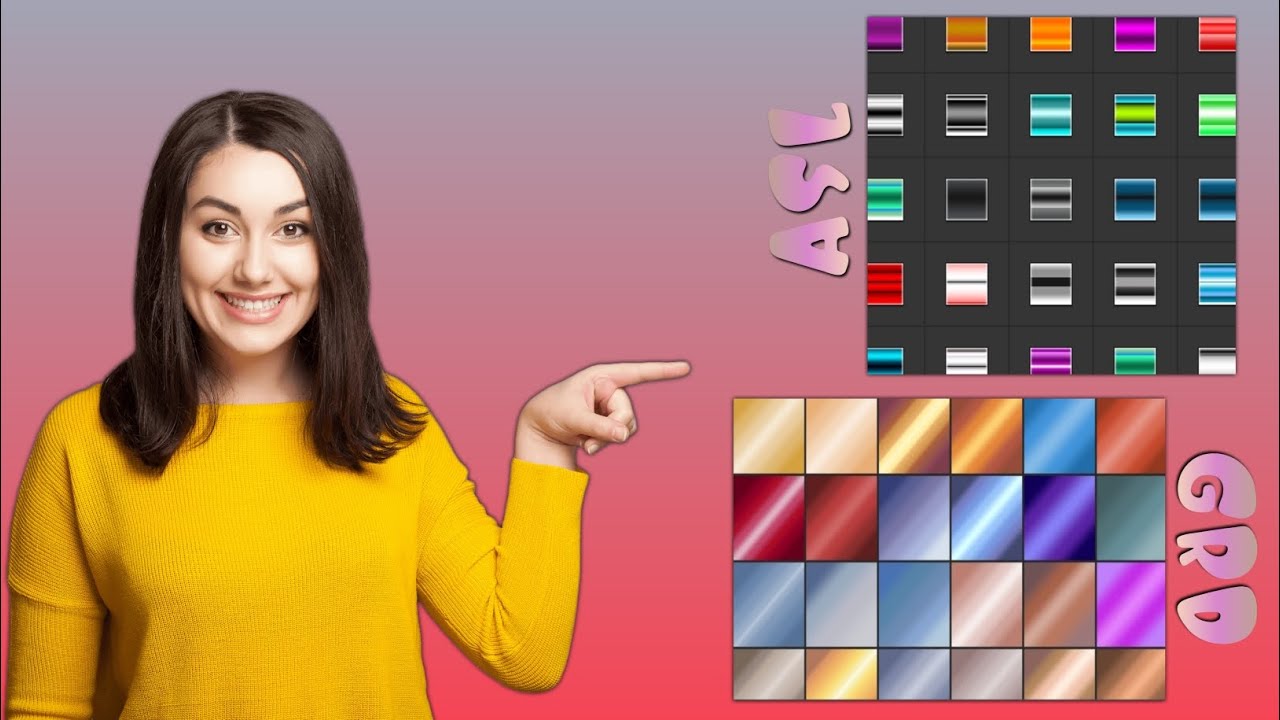 2K+ Photopea (grd asl) Gradient Styles Colors On Android Phone Tutorial