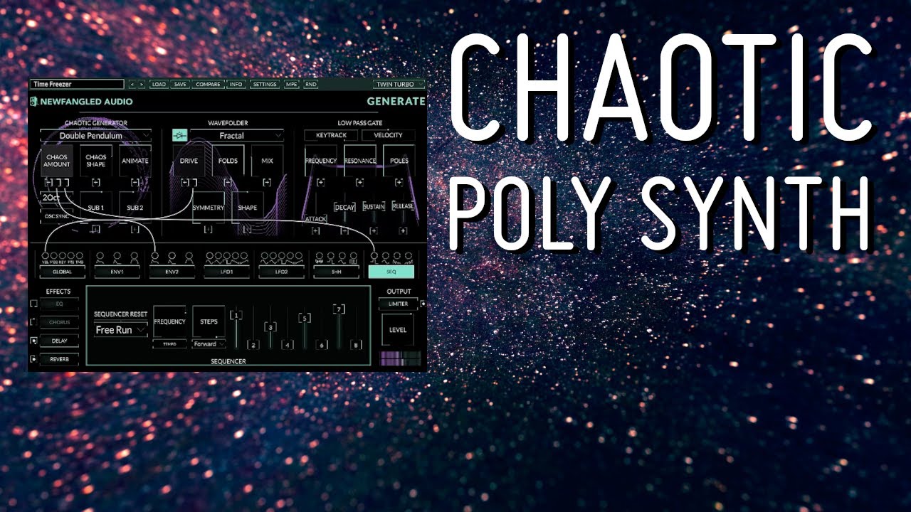 Checking out Newfangled Audio 'Generate' synth. Controlled chaos sounds great !