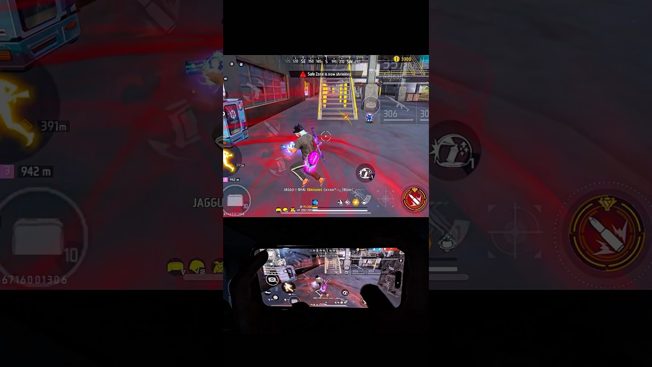 Handcam + Gameplay ☠️ #freefire