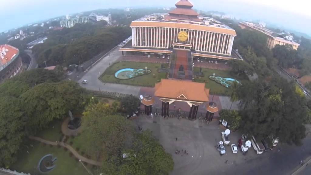 Helicam video - Kerala Niyamasabha Building Aerial Video call 09847130192