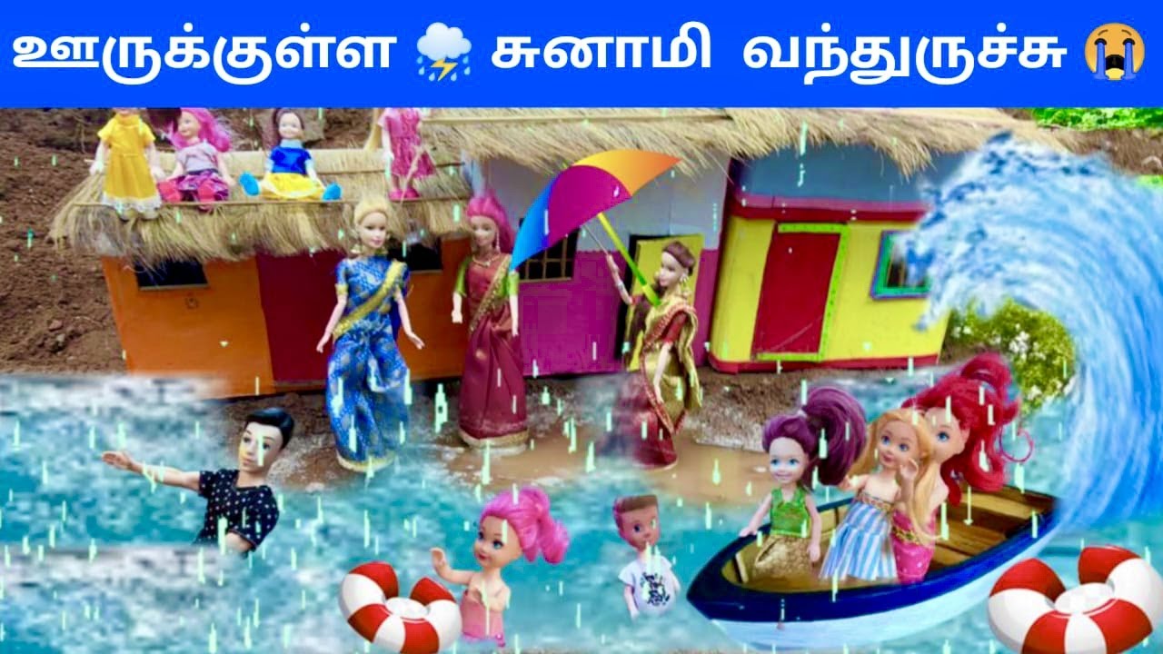 வசந்த காலம் Episode 181 | ஊருக்குள்ள சுனாமி வந்துடுச்சு 🌊😭 | Rain and Flood | classic barbie show