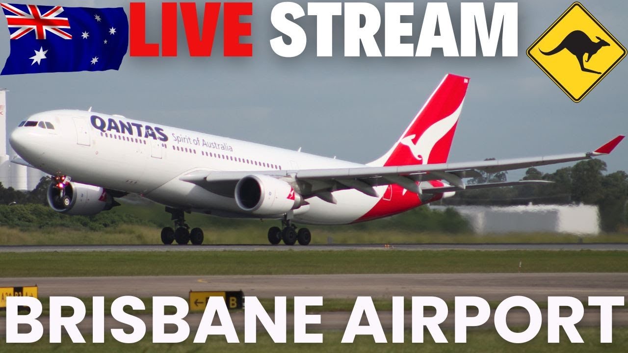 🔴 LIVE BRISBANE Airport Plane Spotting ✈️ 🇦🇺 Australia Day Weekend 🦘