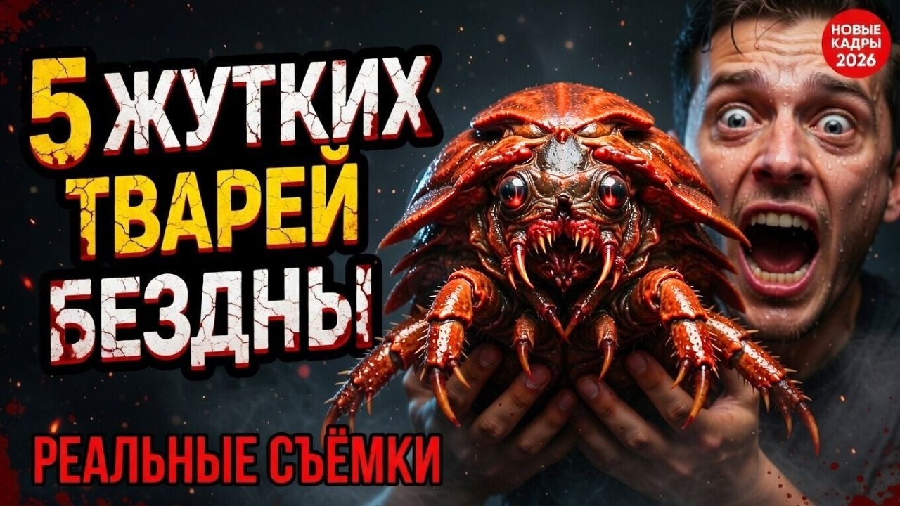 👉ОКЕАН СКРЫВАЕТ 5 монстров, от которых мурашки даже у океанологов! Реальные кадры 2026