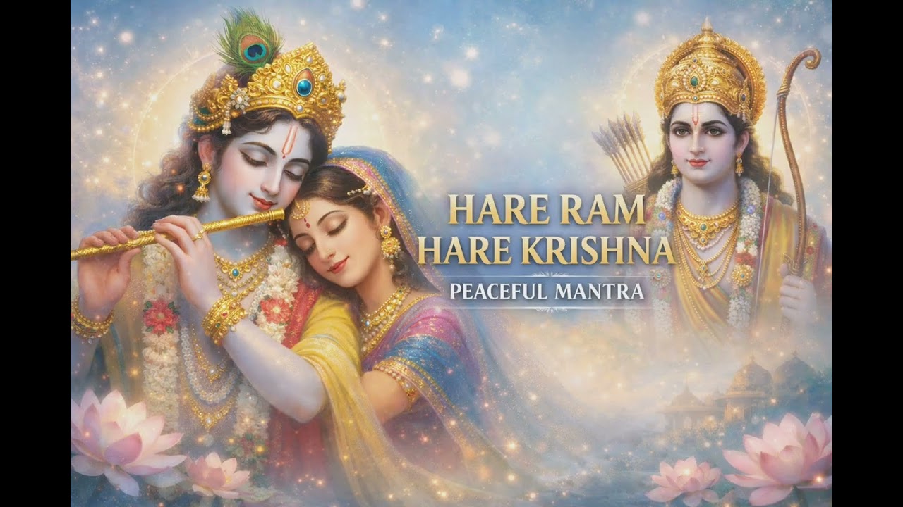 Hare Ram Hare Ram | Hare Krishna Hare Krishna | Peaceful Mantra for Meditation & Inner Peace