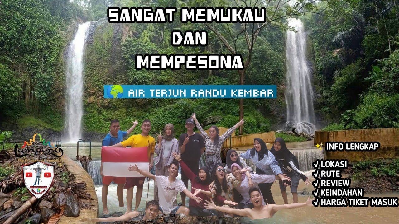 UNIK DAN MENARIK | Air Terjun Randu Kembar (Kabupaten Pesawaran)