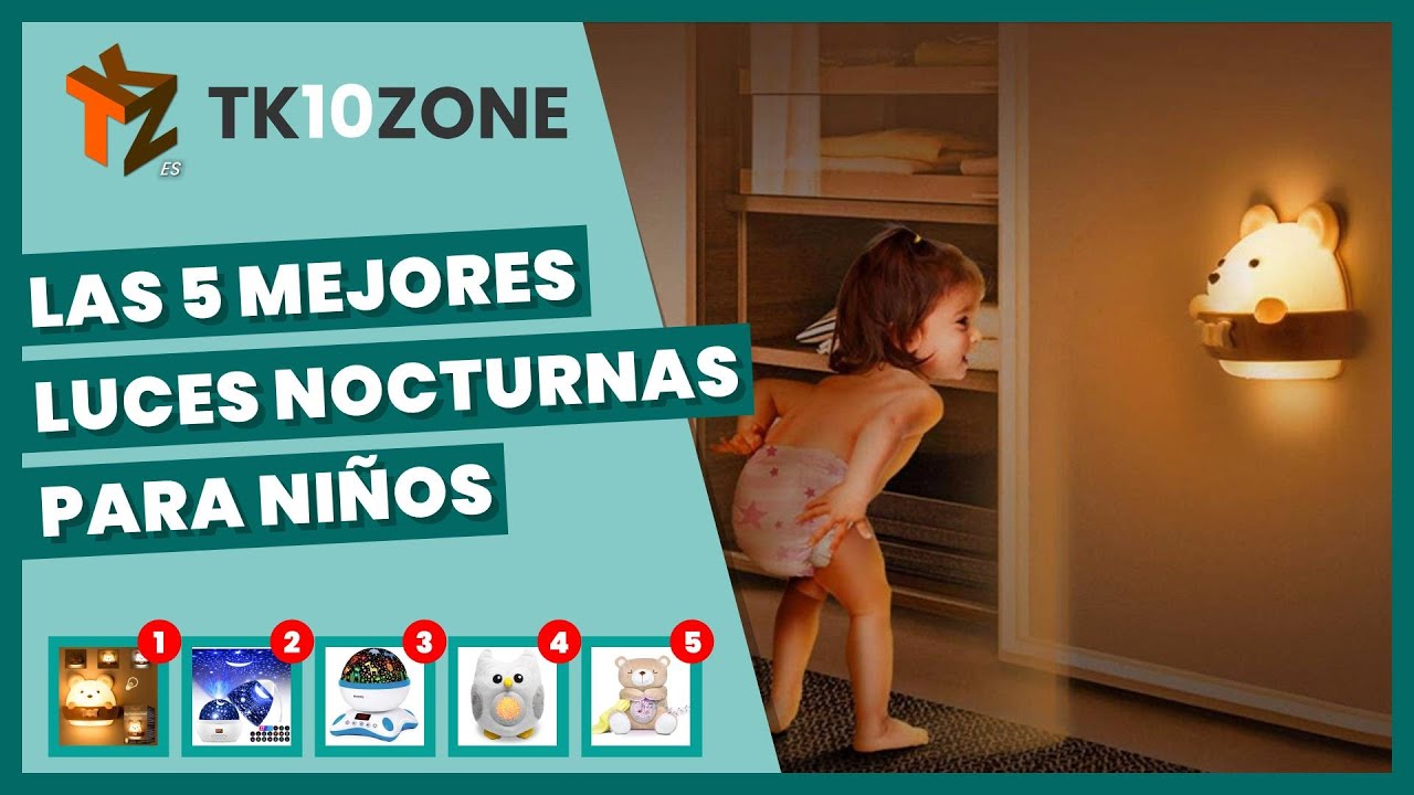 Las 5 mejores luces nocturnas para niños, seguras y eficientes