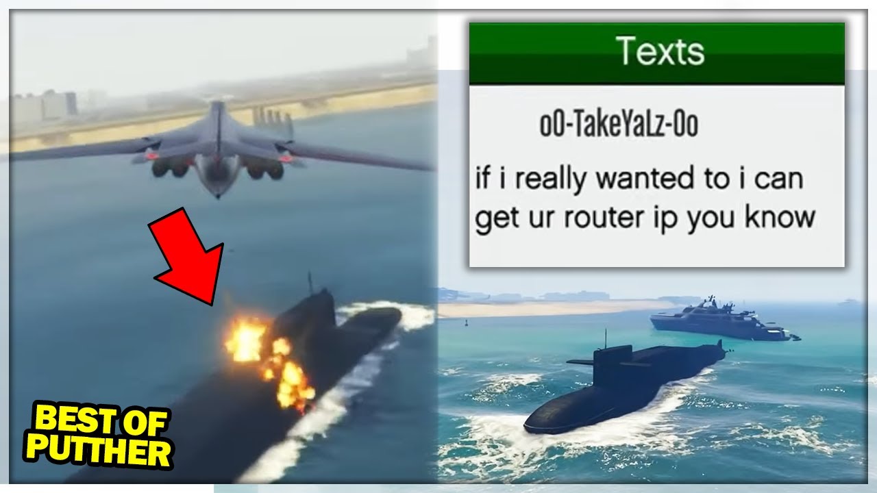 1 Hour of Trolling SUBMARINE Griefers on GTA Online!!