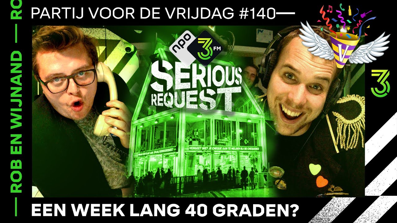 ROB GAAT HET GLAZEN HUIS IN // Partij voor de Vrijdag 🎉 - #140 - Compilatie #3FM