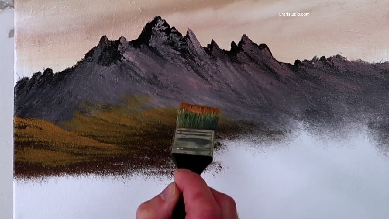 How to paint Mountain Range in Fall Season | Landscape Painting | Easy for Beginners