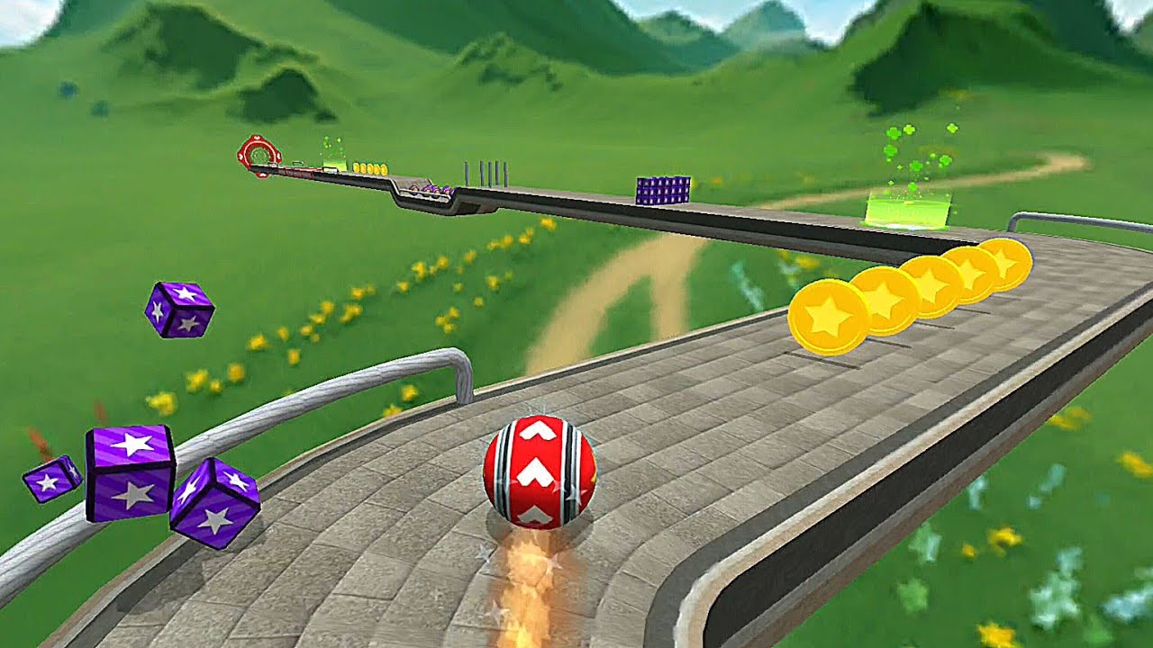 Super Rolling Balls Race 🌈 Landscape Gameplay Android iOS 💥 Nafxitrix Gaming Game 1