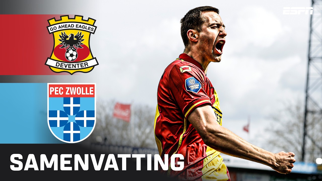 🔥 DRIE GOALS binnen 15 MINUTEN in IJSSELDERBY ⚔️ | Samenvatting Go Ahead Eagles - PEC Zwolle