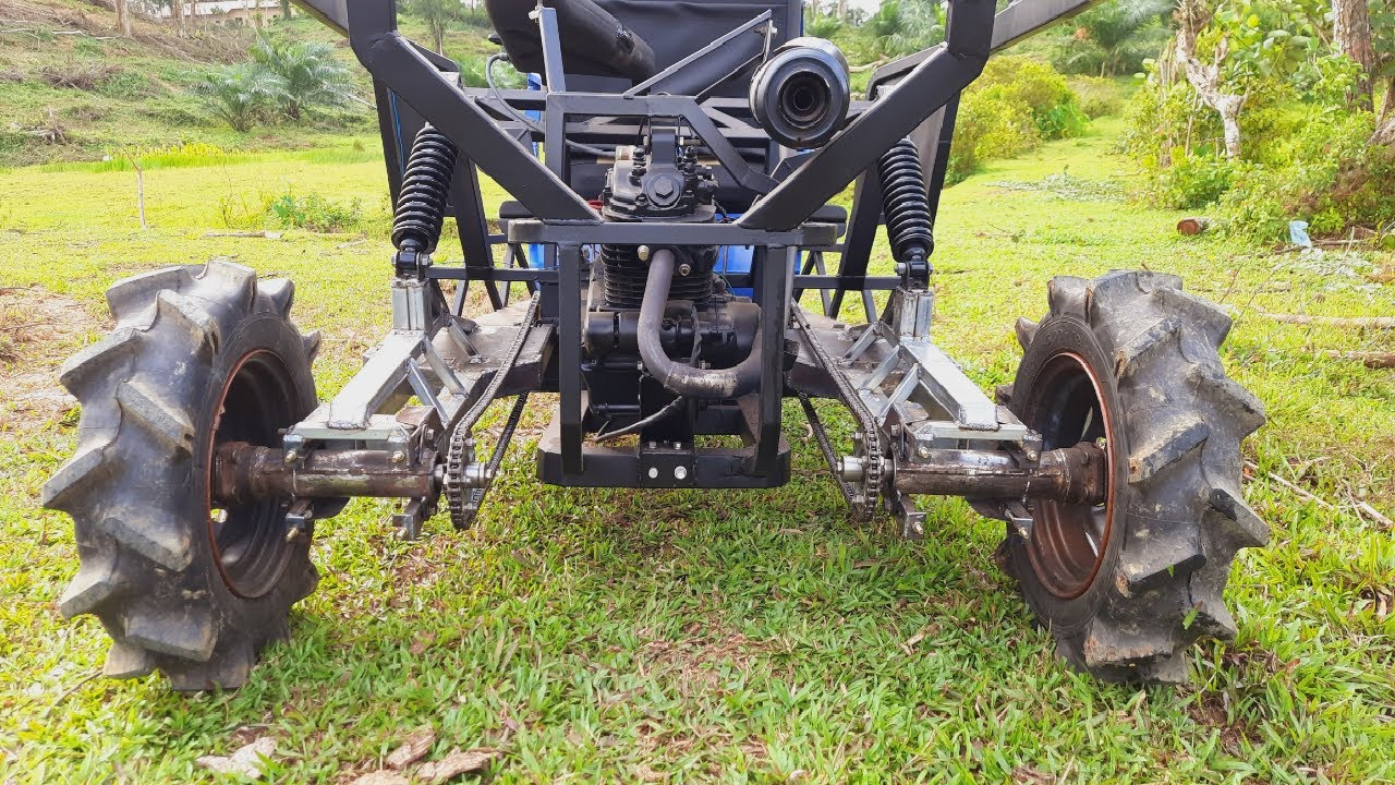 How to Make Swing Arm from old Differential | How to build Chain drive offroad Swing Arm