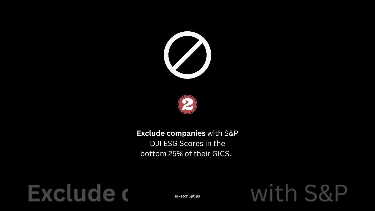 How to derive the S&P 500 ESG Index from the S&P 500 Index.