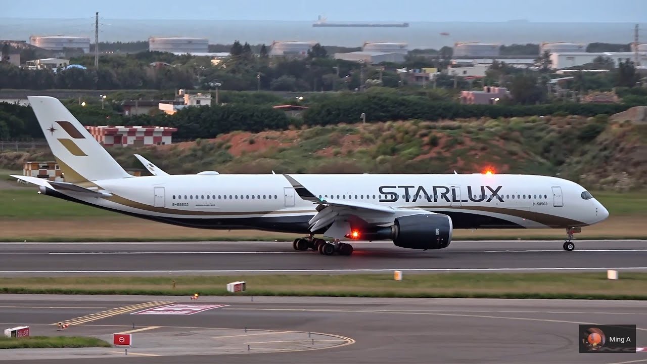 飛機起降特寫 傍晚時刻 50min｜桃園機場觀景台 Plane Spotting TPE/RCTP