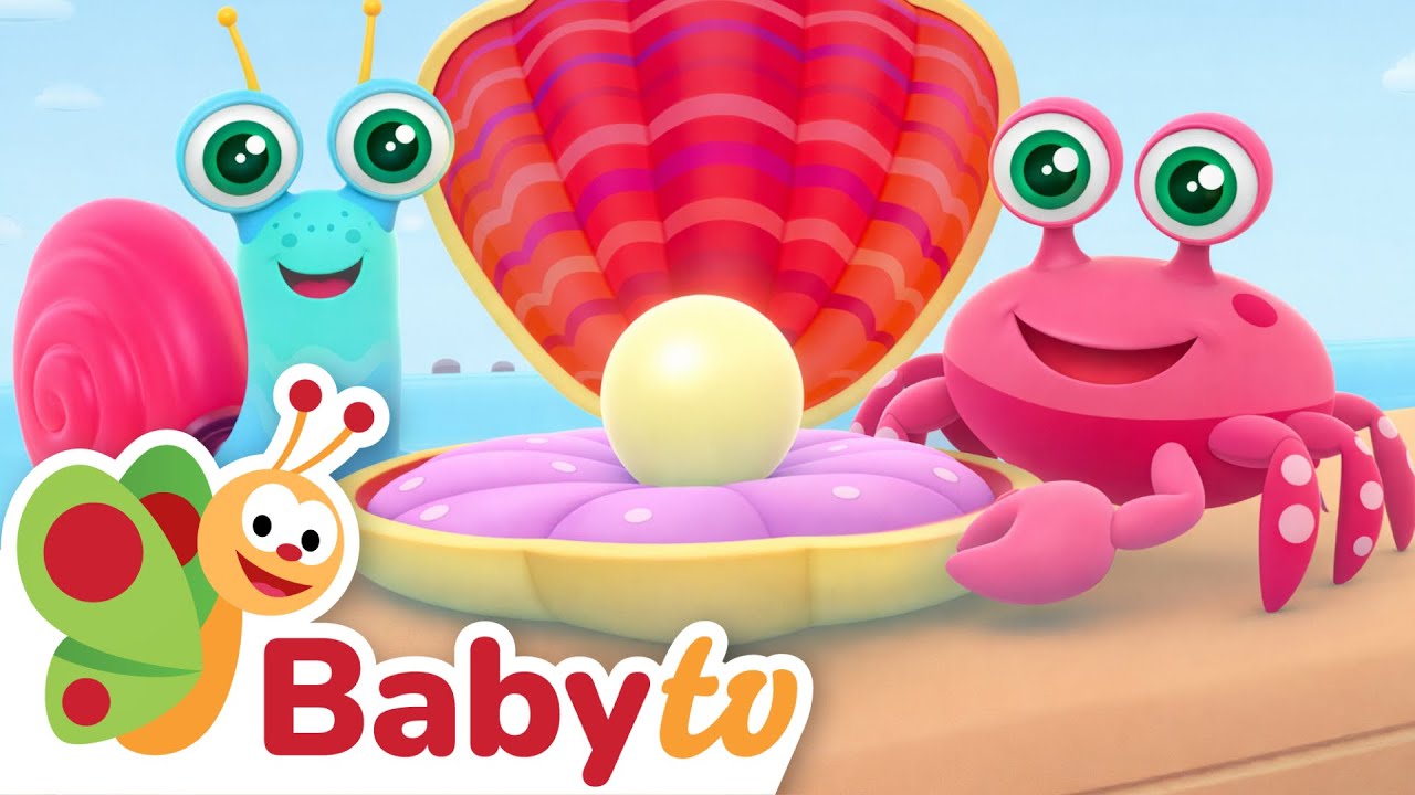 Mr. Snail Finds Pearl in Oyster Shell | Sea Discovery | Kids Cartoons | BabyTV