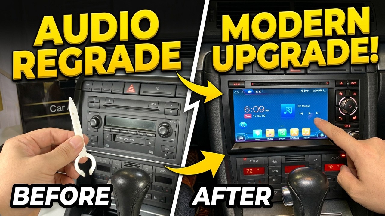 Android Car Stereo Upgrade for Audi A4 B7 Installation and Review