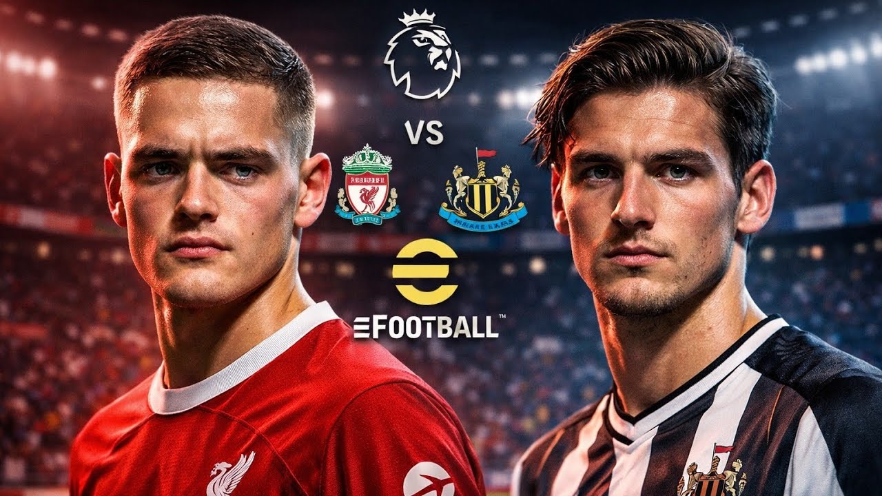 Liverpool vs Newcastle ⚔️ Epic Premier League eFootball Match| Goals & Intense Gameplay | RJGamezone