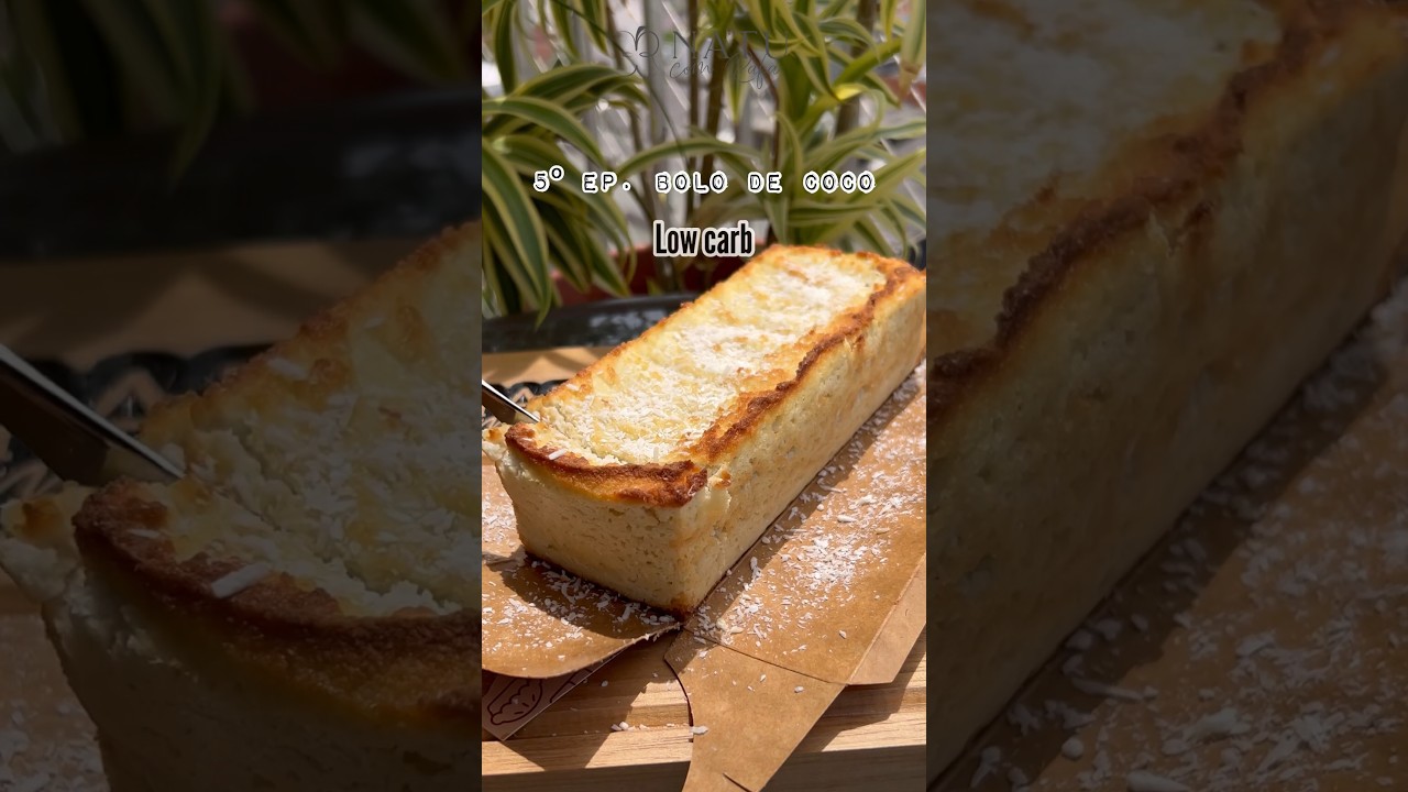 5&ordm; ep. BOLO DE COCO LOW CARB, gostinho de cocada e desmancha na boca #receitafit
