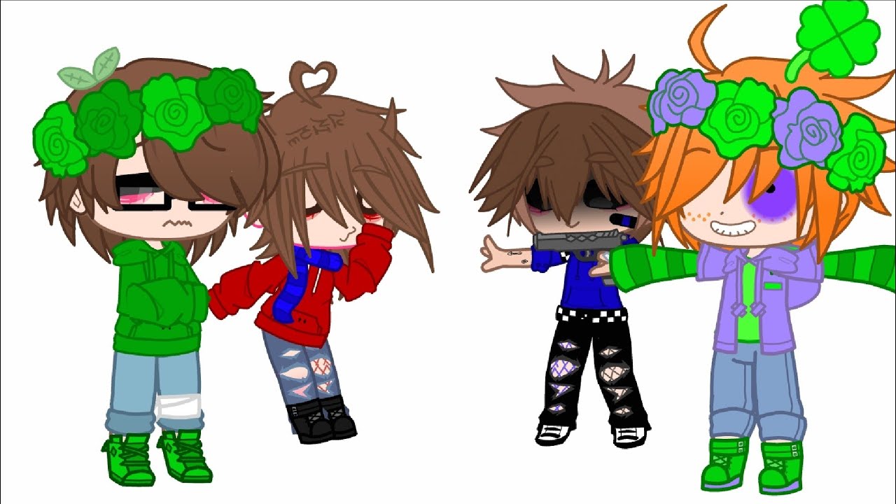 //EddsWorld react to cursed images💚💜❤💙// ||1/?|| =3