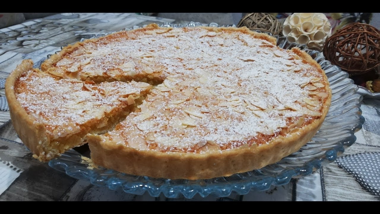 طارط بكريمة اللوز مذاق يا سلام و راقية في المنضر😍Tarta con crema de almendras deliciosa