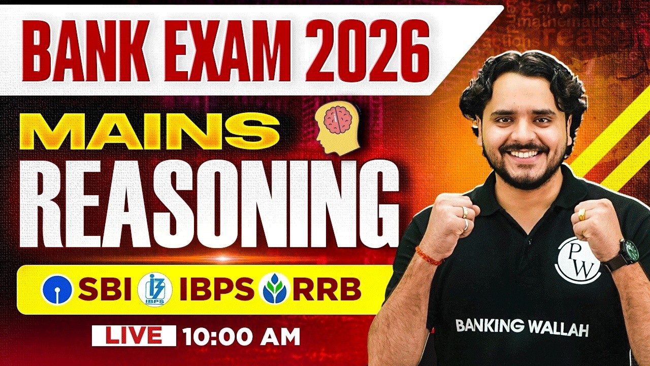 Bank Exam 2026 | Mains Reasoning | SBI, IBPS, RRB | Banking Reasoning Classes | by Vidhu Sir