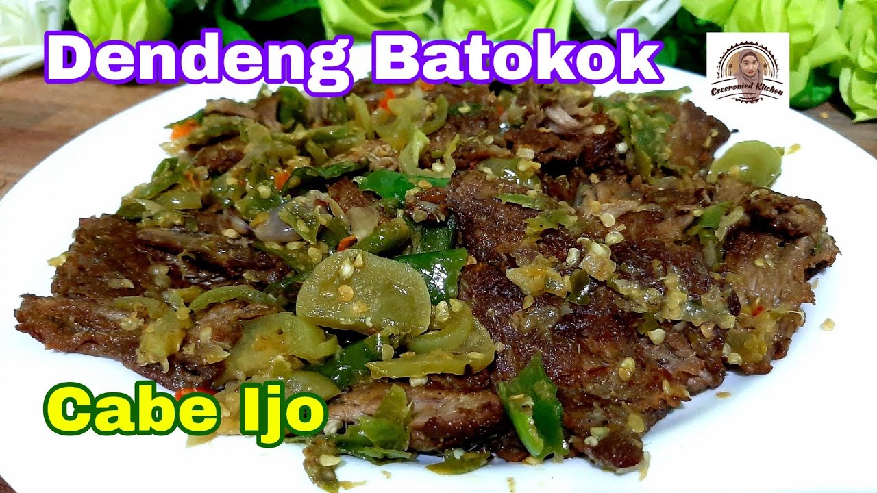 Dendeng Batokok Cabe Ijo. Sajian Special di Hari Special.
